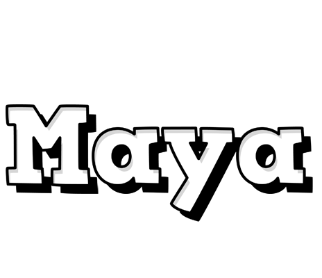 Maya snowing logo