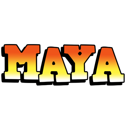 Maya sunset logo