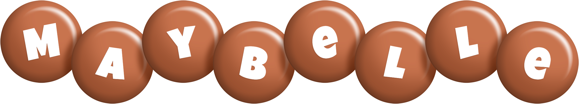 Maybelle candy-brown logo