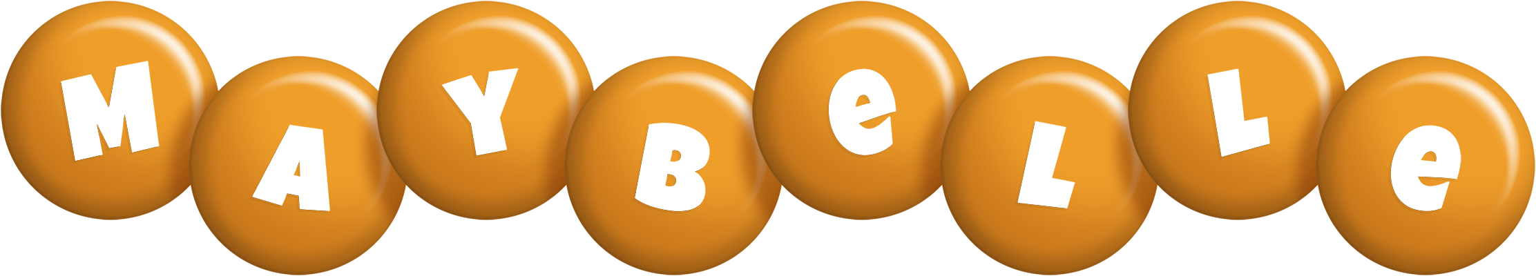 Maybelle candy-orange logo