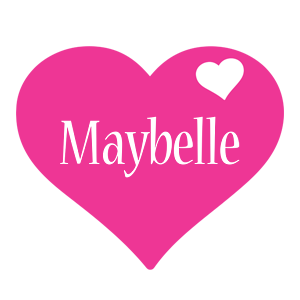 Maybelle love-heart logo