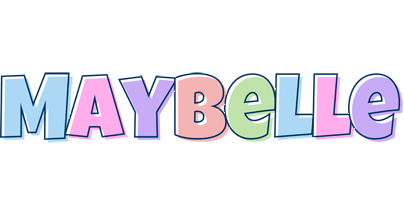 Maybelle pastel logo