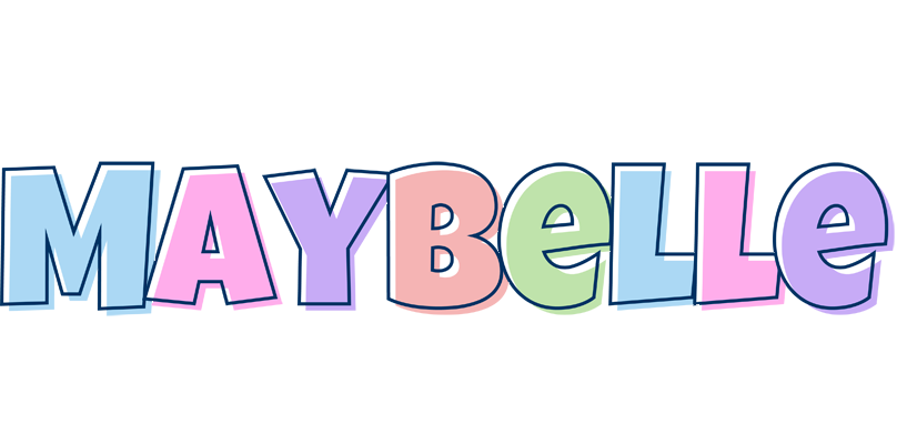 Maybelle pastel logo