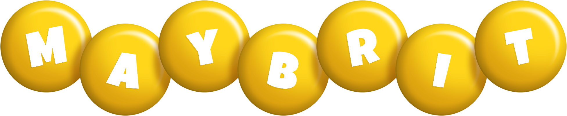 Maybrit candy-yellow logo