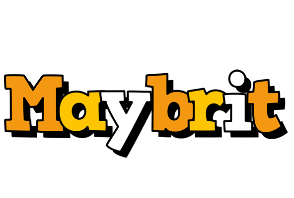 Maybrit cartoon logo