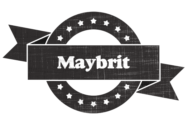 Maybrit grunge logo
