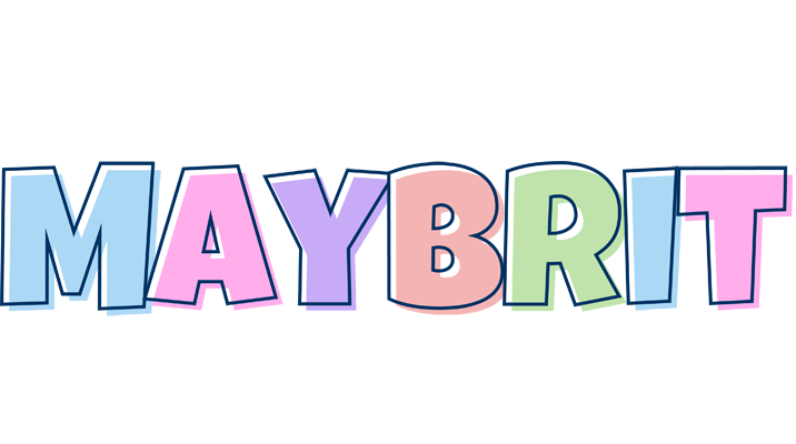 Maybrit pastel logo