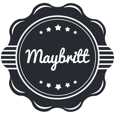 Maybritt badge logo