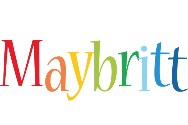 Maybritt birthday logo