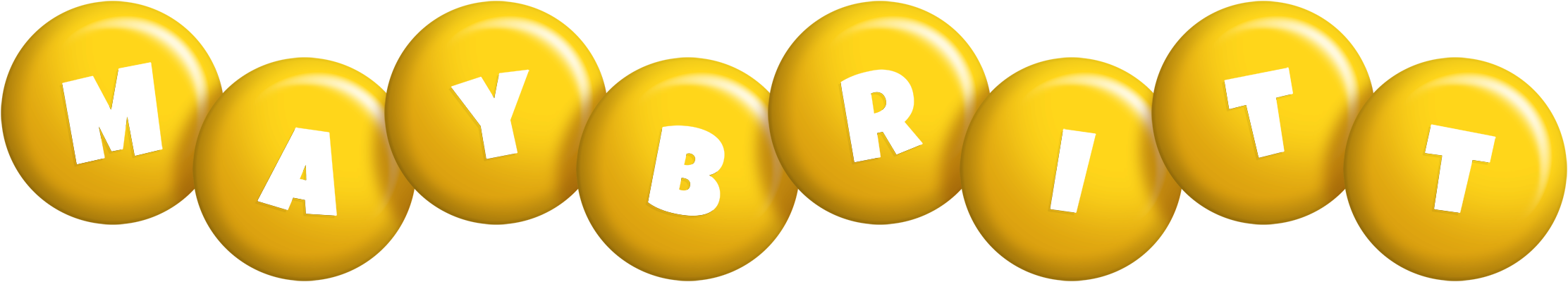 Maybritt candy-yellow logo
