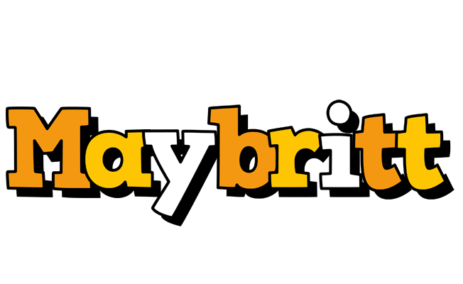 Maybritt cartoon logo
