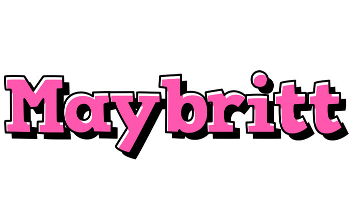Maybritt girlish logo