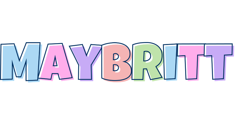 Maybritt pastel logo