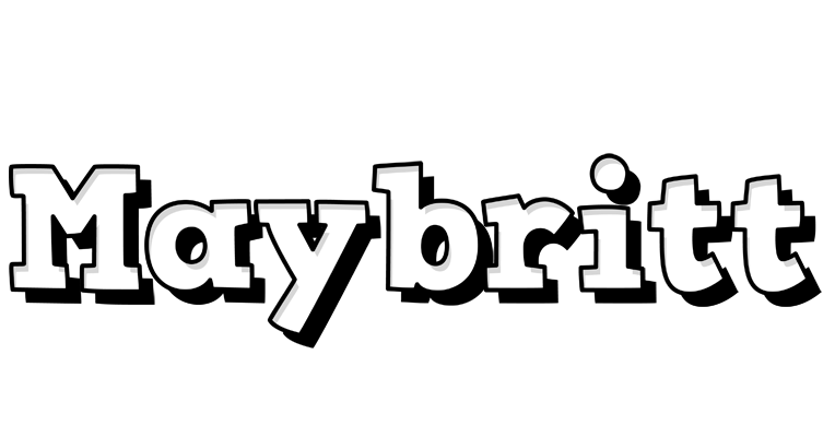 Maybritt snowing logo