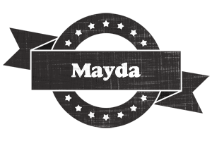 Mayda grunge logo