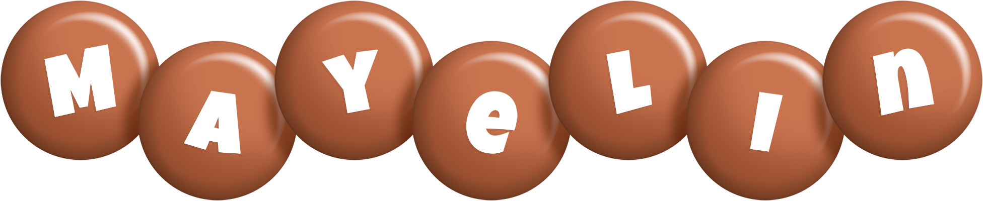 Mayelin candy-brown logo