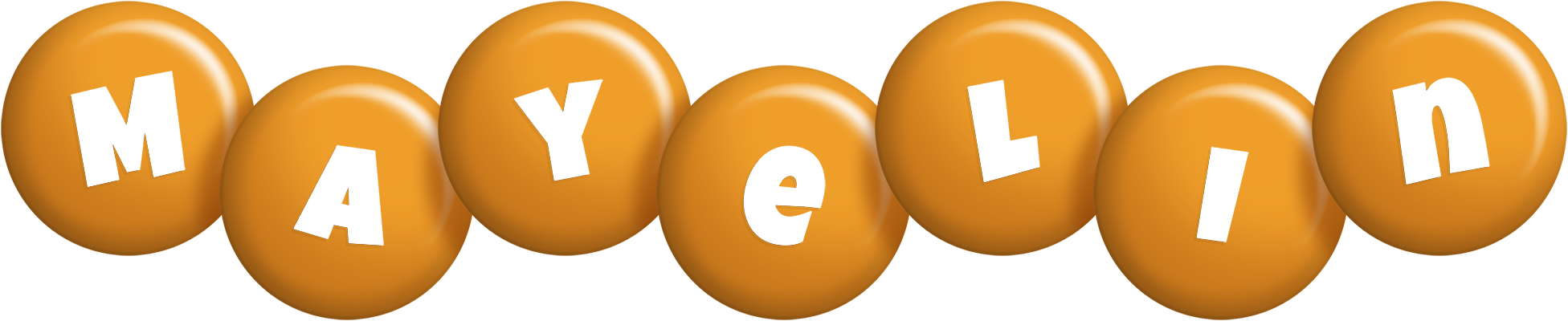 Mayelin candy-orange logo