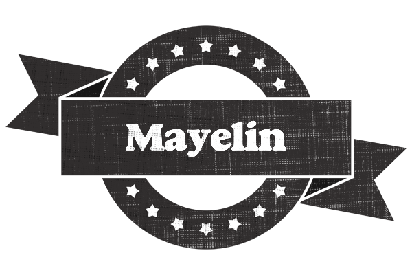 Mayelin grunge logo