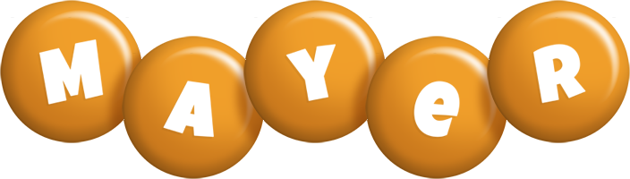 Mayer candy-orange logo