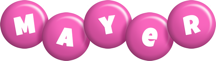 Mayer candy-pink logo