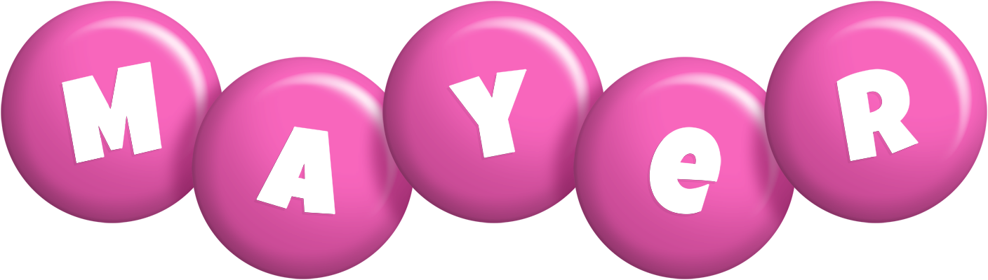 Mayer candy-pink logo