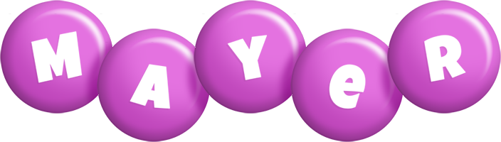 Mayer candy-purple logo
