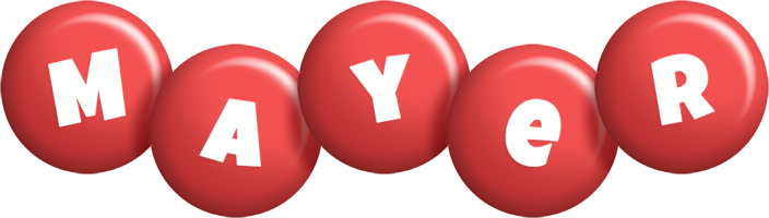 Mayer candy-red logo