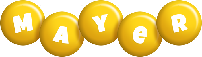 Mayer candy-yellow logo