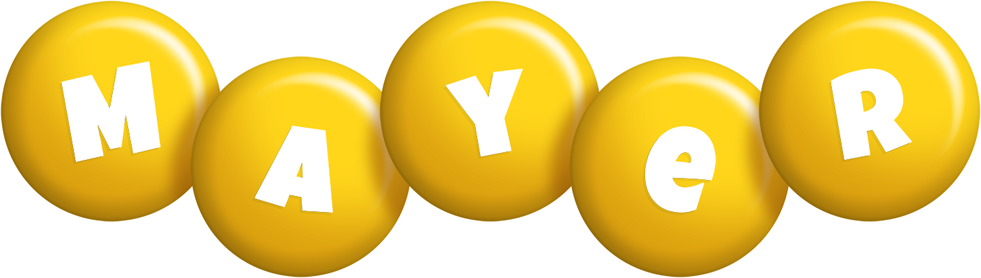 Mayer candy-yellow logo
