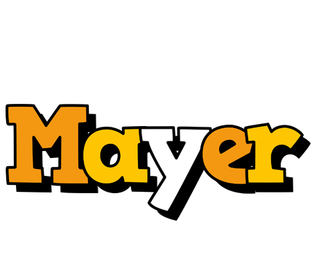 Mayer cartoon logo