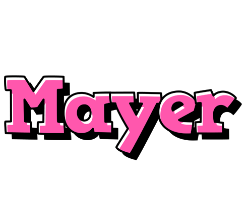 Mayer girlish logo