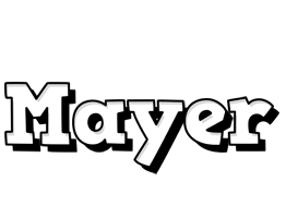 Mayer snowing logo