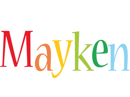 Mayken birthday logo