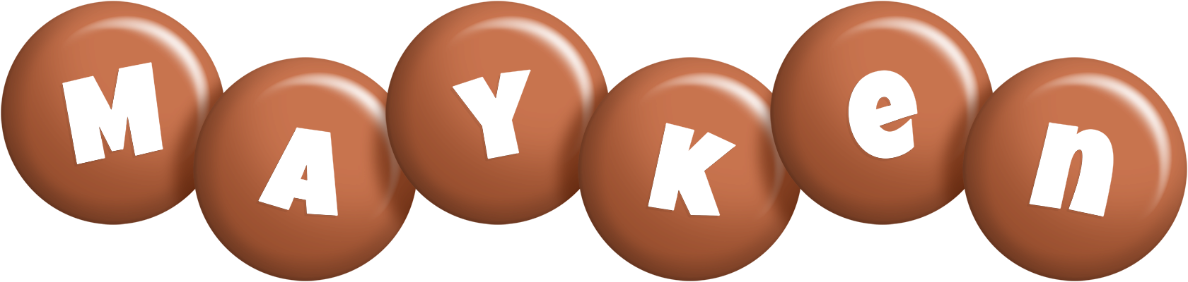 Mayken candy-brown logo
