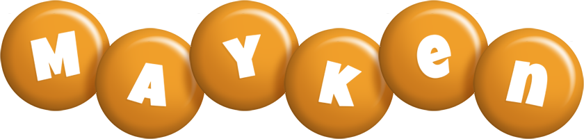 Mayken candy-orange logo