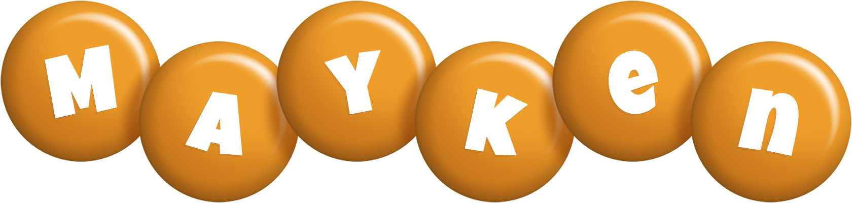 Mayken candy-orange logo