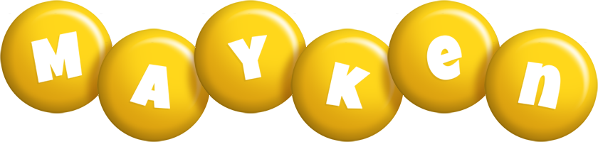 Mayken candy-yellow logo