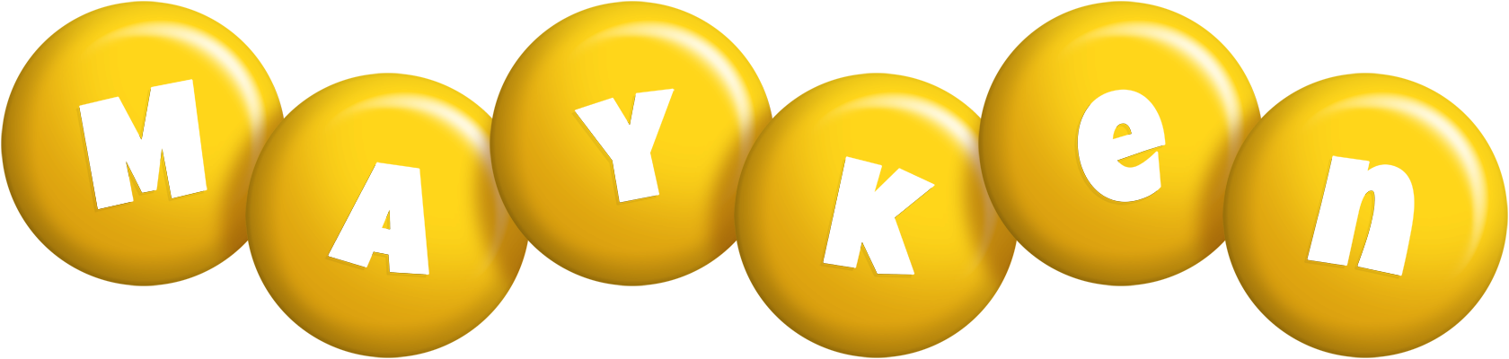 Mayken candy-yellow logo