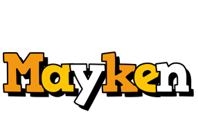 Mayken cartoon logo