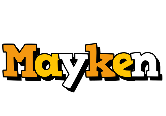 Mayken cartoon logo