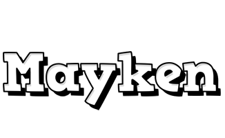 Mayken snowing logo