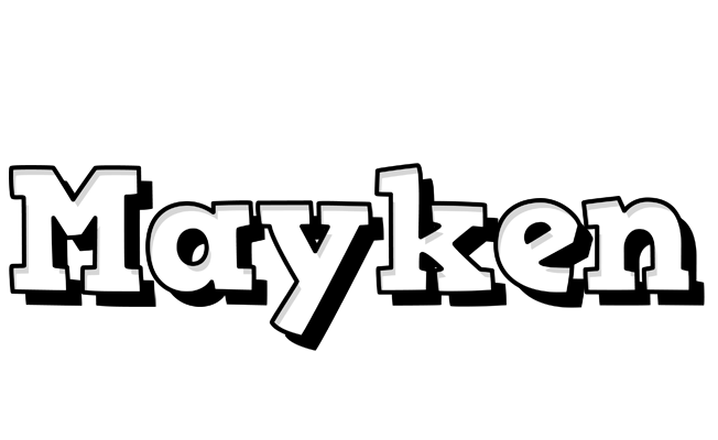 Mayken snowing logo