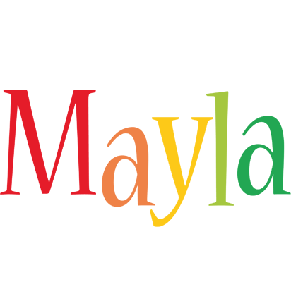 Mayla birthday logo