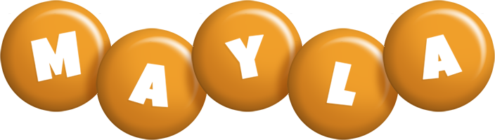 Mayla candy-orange logo