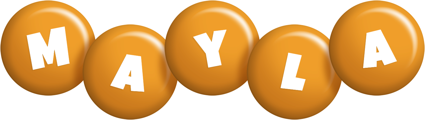 Mayla candy-orange logo