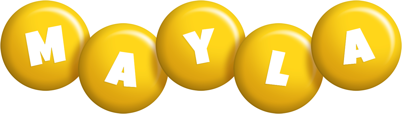 Mayla candy-yellow logo