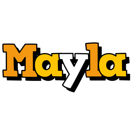 Mayla cartoon logo