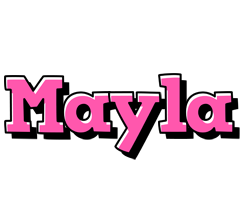 Mayla girlish logo