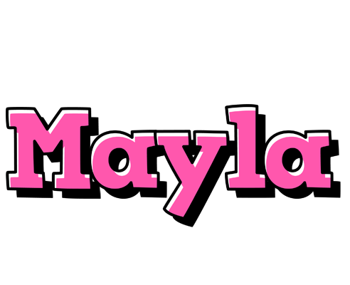 Mayla girlish logo