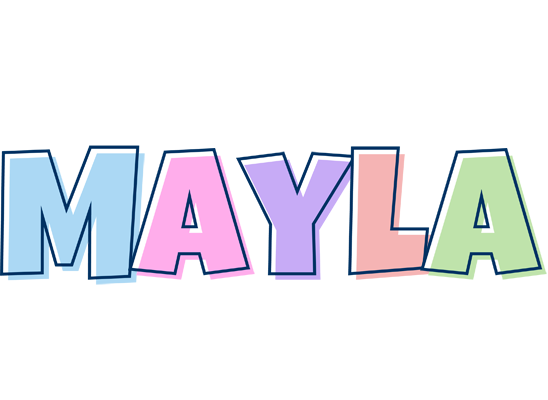 Mayla pastel logo